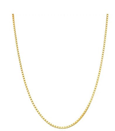 14K Yellow Gold Box Chain