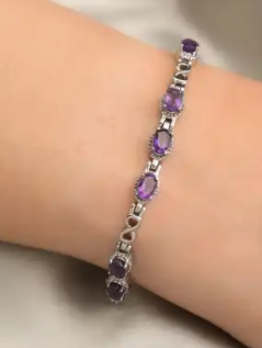 Amethyst Tennis Bracelet