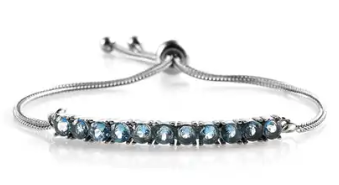 Sky Blue Topaz Bolo Bracelet