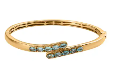 Karis Madagascar Paraiba Apatite Bangle