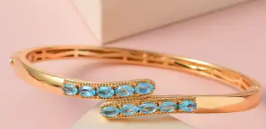 Karis Madagascar Paraiba Apatite Bangle