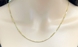 14K Yellow Gold Box Chain
