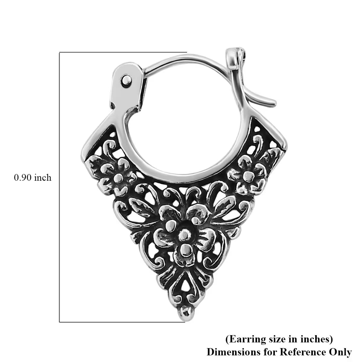 Bali Legacy Sterling Silver Hoop Earrings