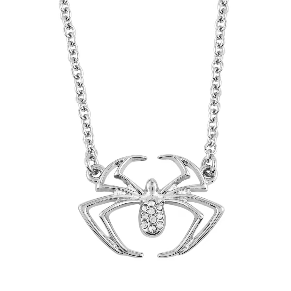 Marvel Spider Simulated Diamond Necklace