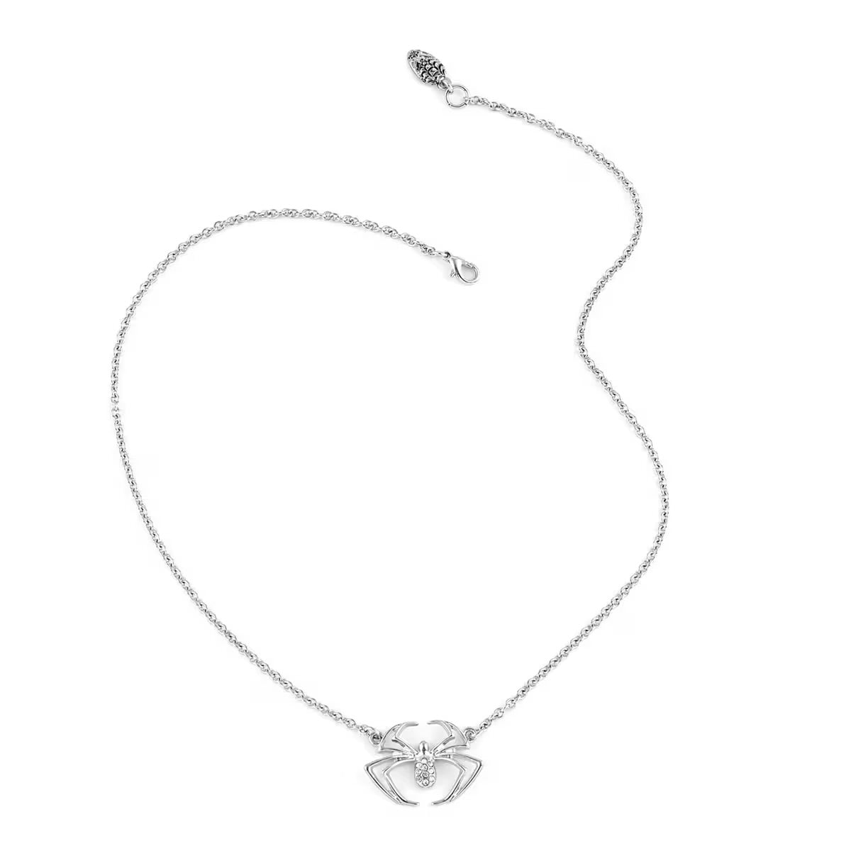 Marvel Spider Simulated Diamond Necklace