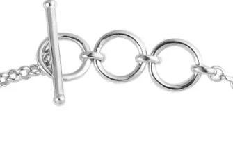 KARIS Australian Black Tourmaline Toggle Clasp Bracelet