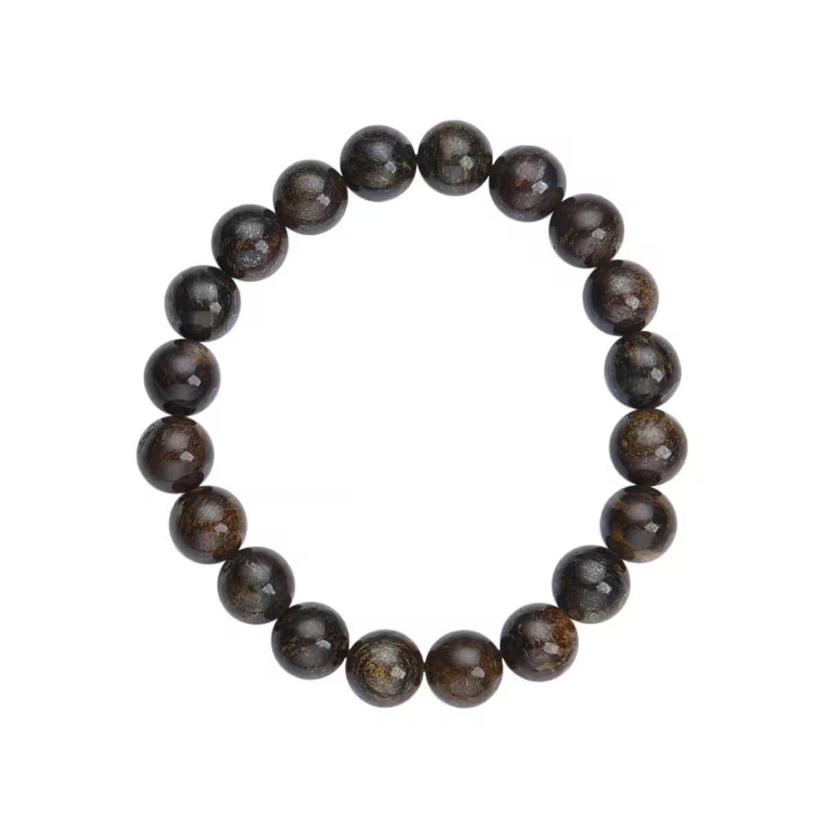 Bronzite Beaded Stretch Bracelet