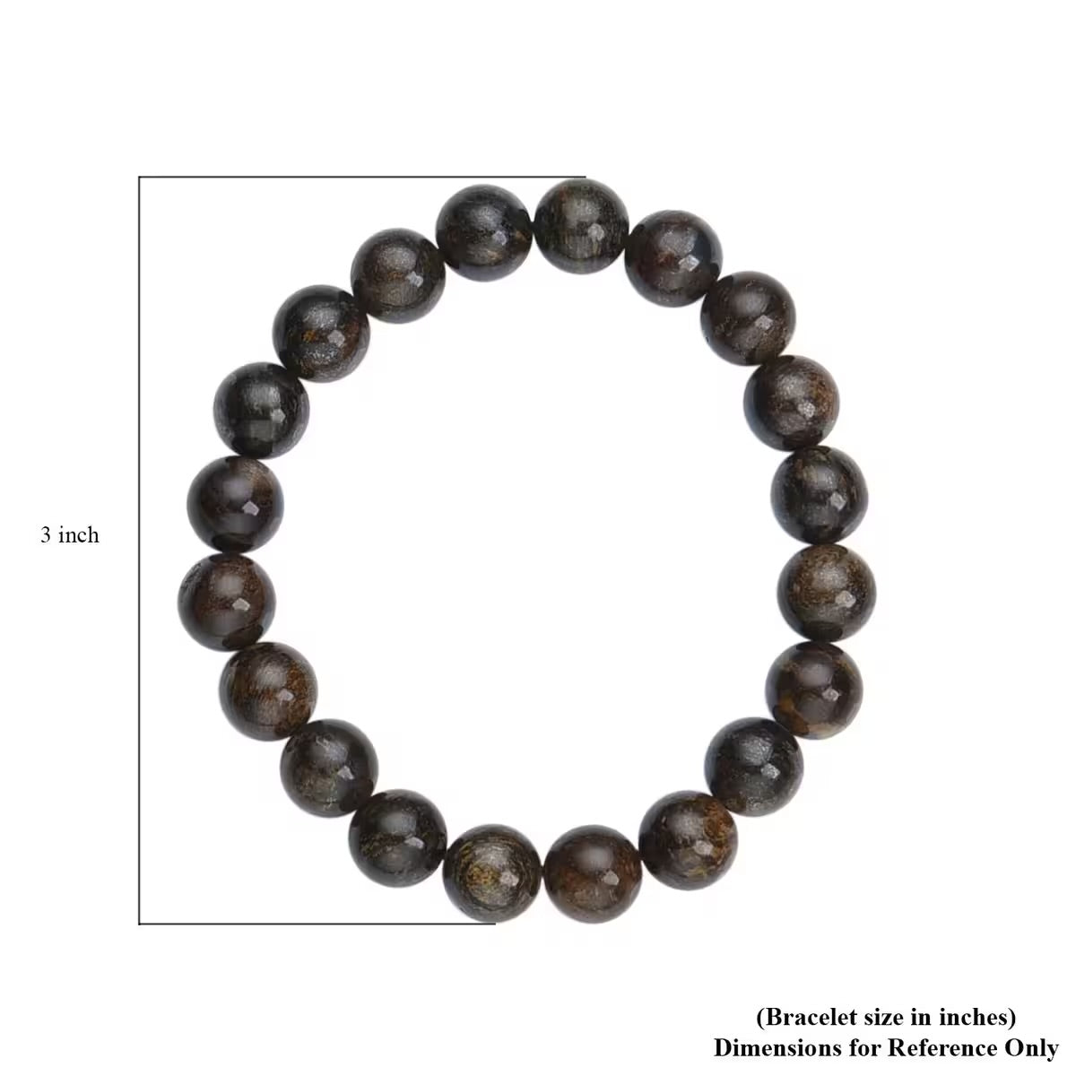 Bronzite Beaded Stretch Bracelet