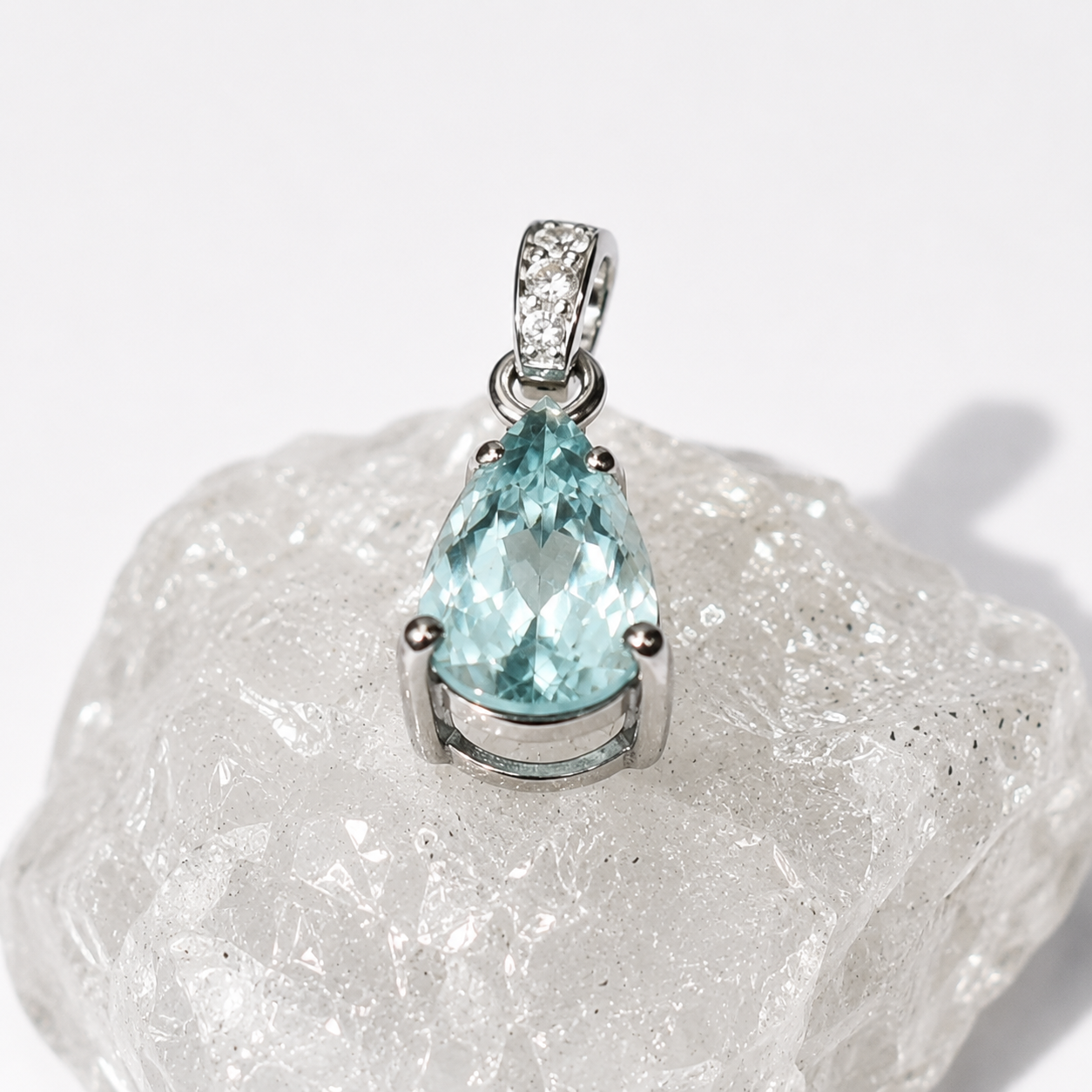Aquara Teardrop Pendant