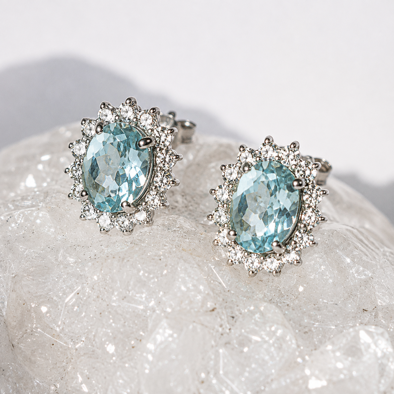 Aurelia Starlight Halo Earrings