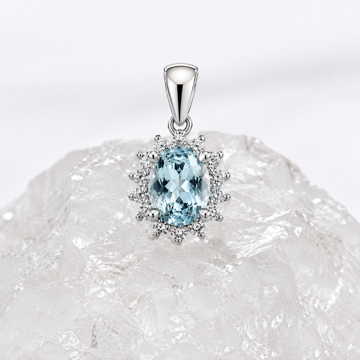 Aurelia Starlight Halo Pendant