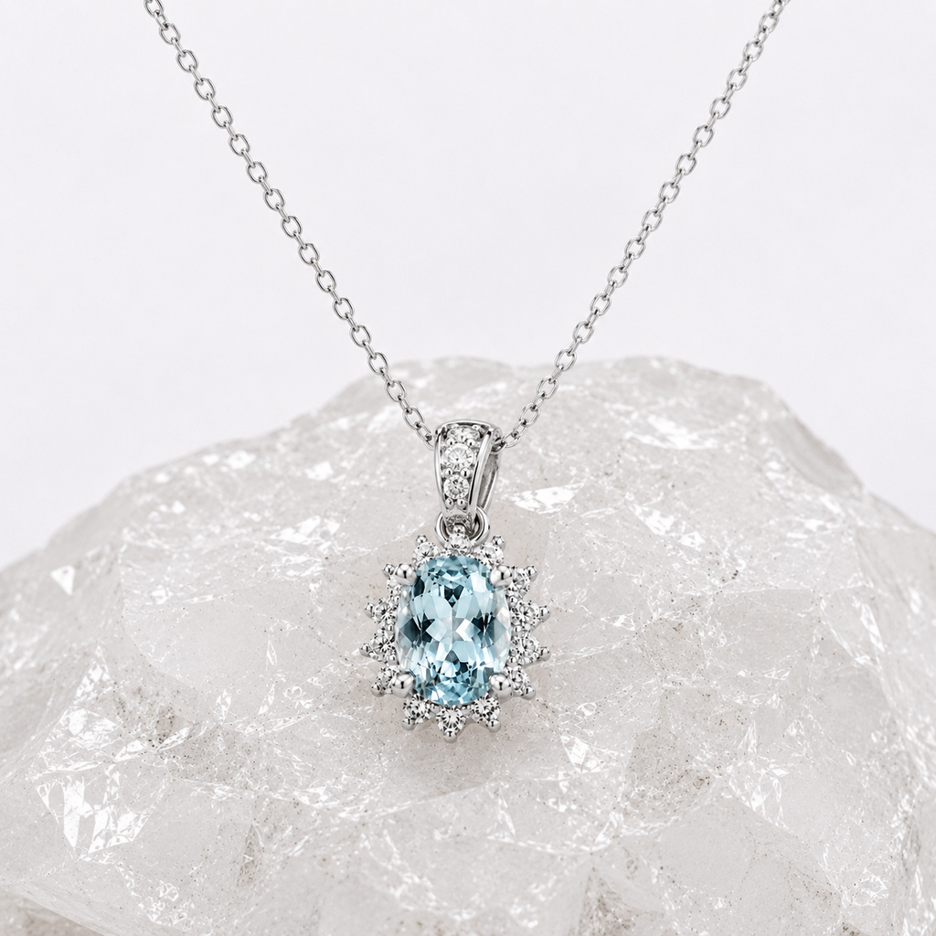 Aurelia Starlight Halo Pendant