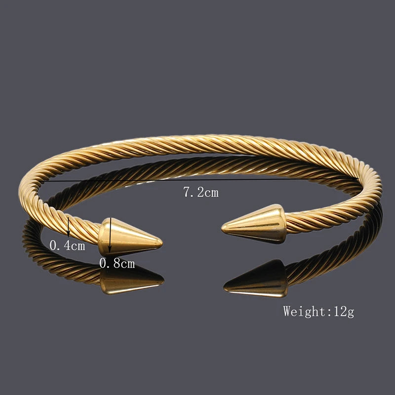 Stainless Steel Cuff Bracelet Women