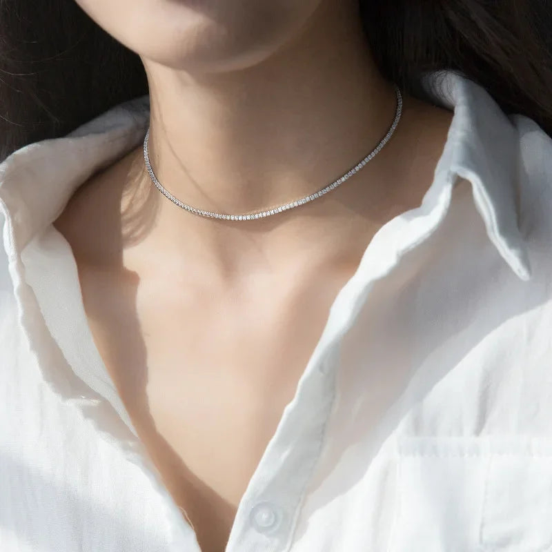 925 Sterling Silver Choker Necklace